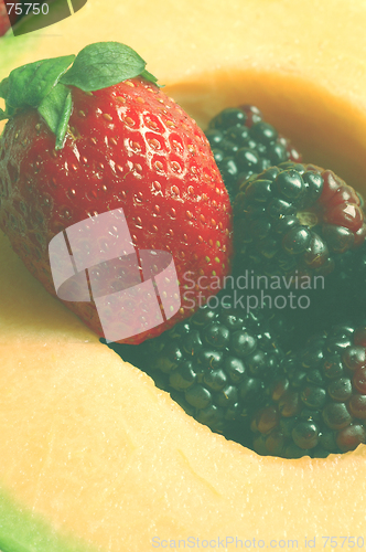 Image of strawberry cantaloupe blackberry