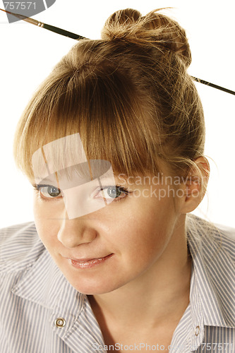 Image of Blonde closeup