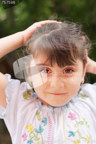 Image of Funny little girl