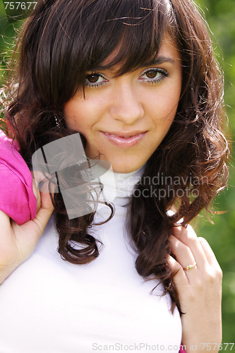 Image of Woman in white