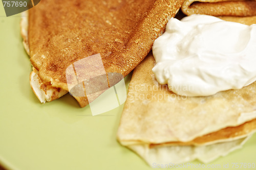 Image of Pancakes with sour cream