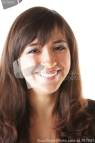 Image of Happy brunette
