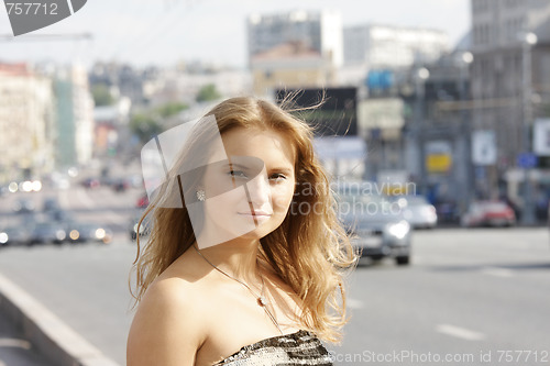 Image of Girl in city