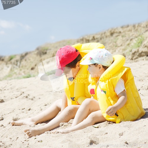 Image of Kids on beach
