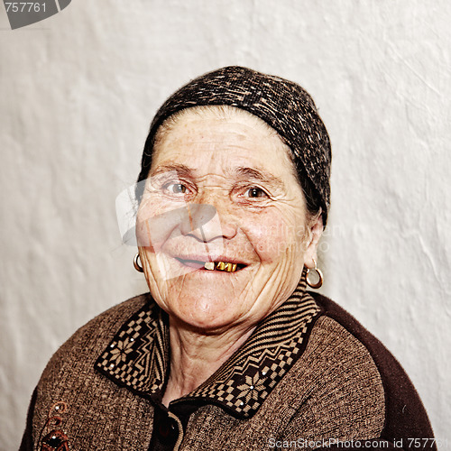 Image of Smiling elderly woman