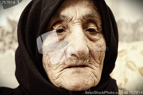 Image of Elderly woman face