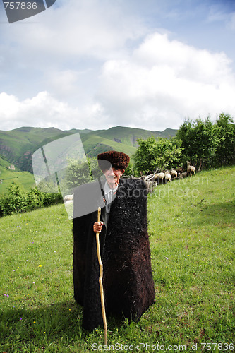 Image of Herdsman in mountains