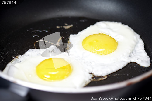 Image of Cooking fried eggs