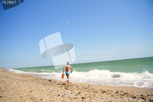 Image of Boy at sea
