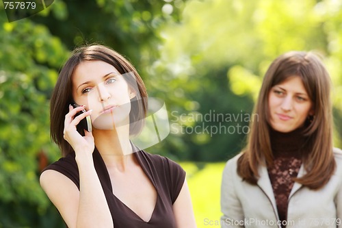 Image of Private phone talk
