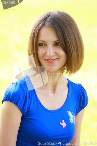 Image of Pretty smiling woman