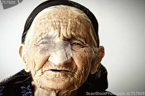 Image of Very old woman face