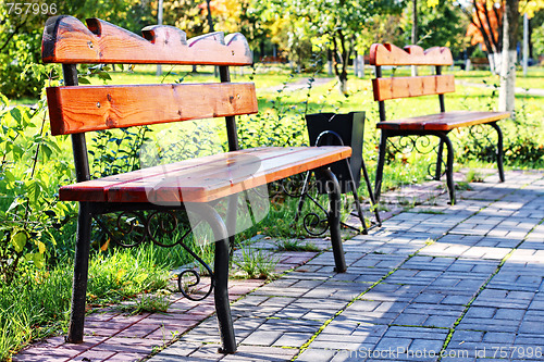 Image of Two benches