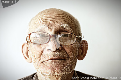 Image of Senior man in eyeglasses