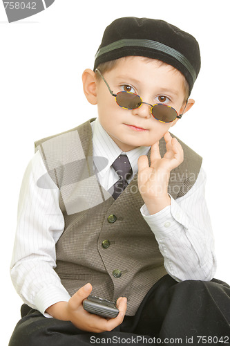 Image of Serene boy in black cap