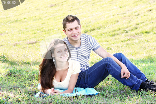 Image of Couple in meadow