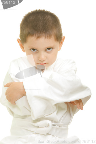 Image of Karate boy arms folded