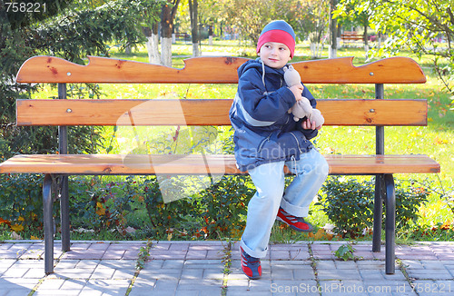 Image of Little boy with teddy