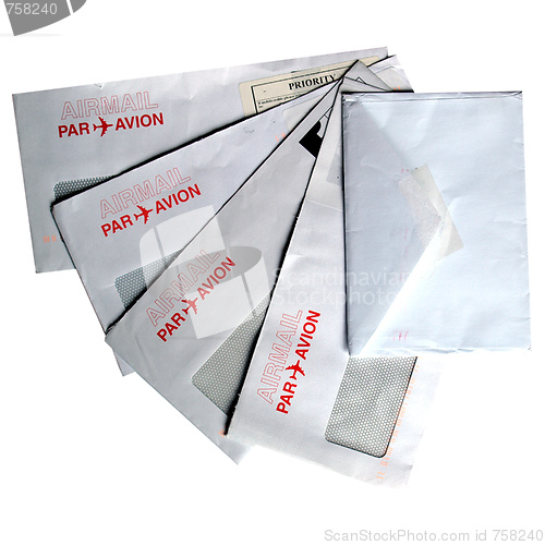 Image of Airmail letters isolated