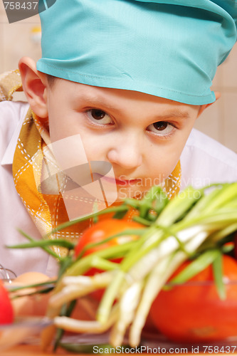 Image of Little cook closeup