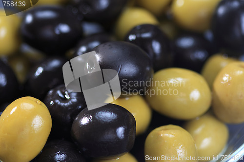 Image of Black and green olives