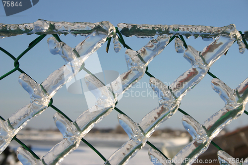 Image of winter fence