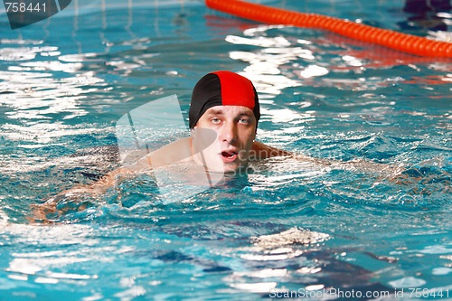 Image of Man in swimming pool