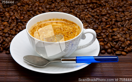 Image of Coffee cup and grain