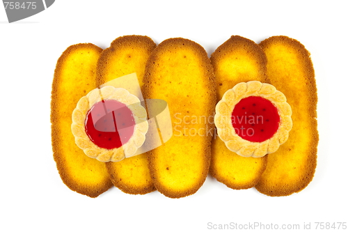 Image of cookies isolated on white background