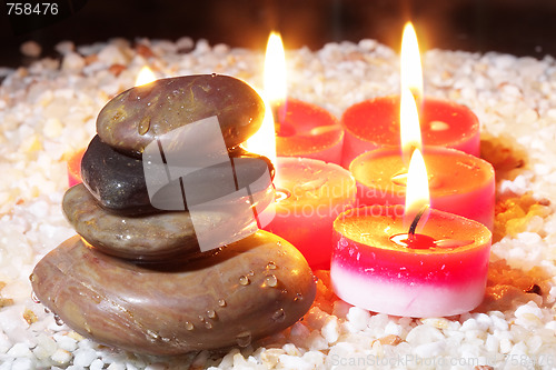 Image of Stones and candles