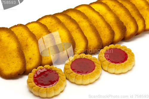 Image of cookies isolated on a white background 