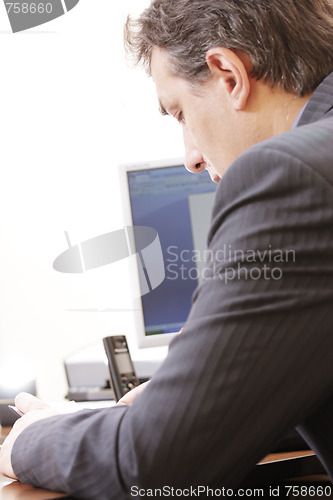 Image of Businessman at work