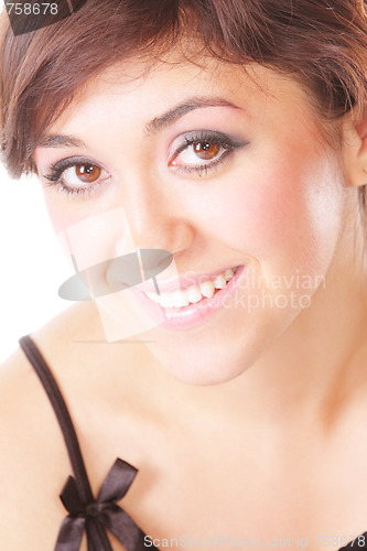 Image of Portrait of positive brunette