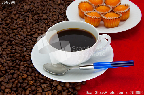 Image of Coffee cup and grain