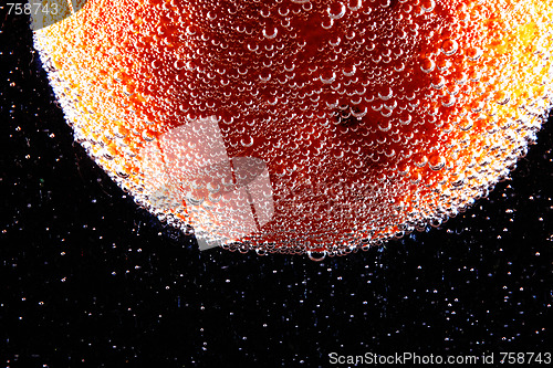 Image of Orange in bubbles
