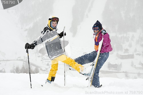 Image of Skiers