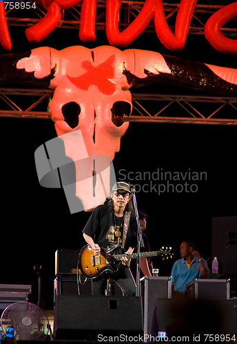 Image of Carabao in concert in Satahip, Thailand