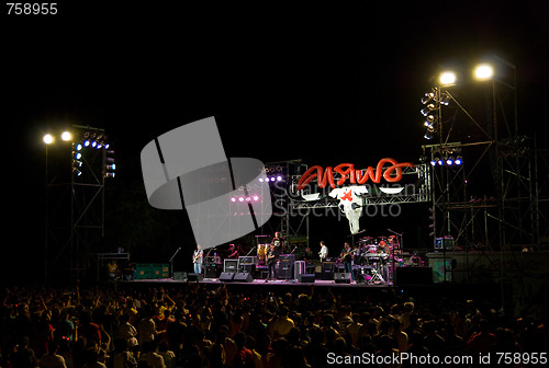 Image of Carabao in concert in Satahip, Thailand