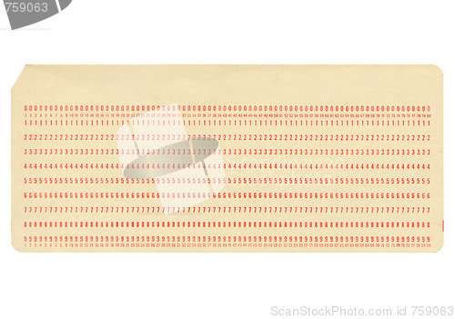 Image of Punched card