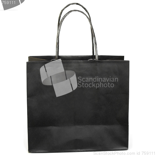 Image of Black shopper bag