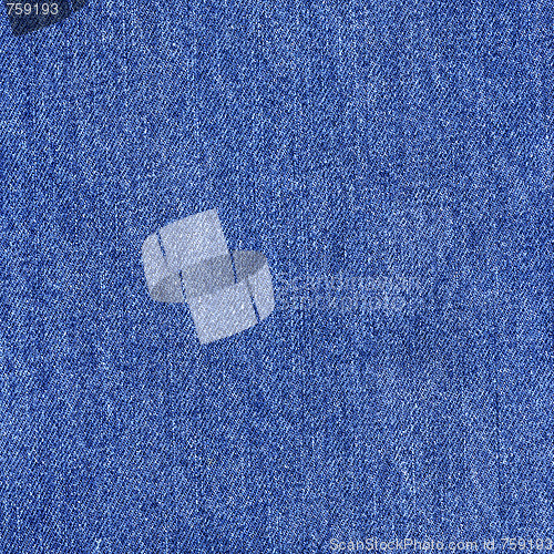 Image of Blue jeans fabric