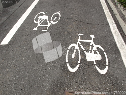 Image of Bike lane sign