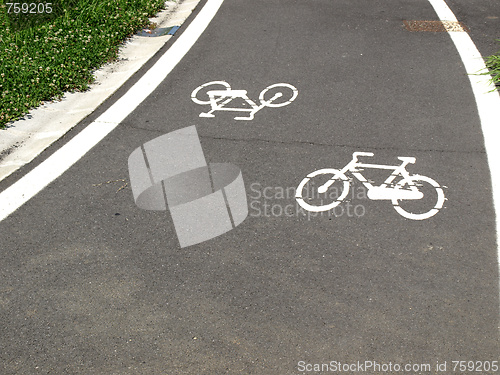 Image of Bike lane sign