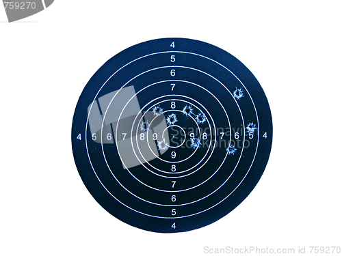 Image of Target with bullet holes