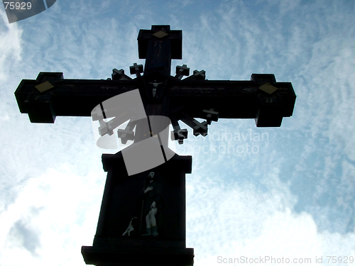 Image of cross in sky