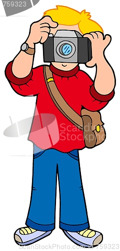 Image of Cartoon photographer