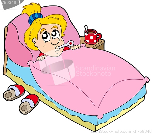 Image of Cartoon girl patient