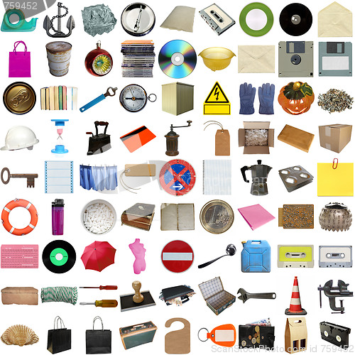 Image of Many objects isolated