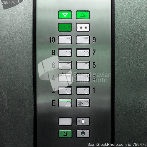 Image of Lift elevator keypad