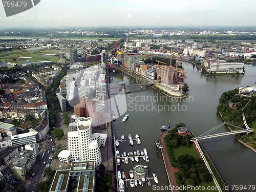 Image of Duesseldorf mediahafen harbour